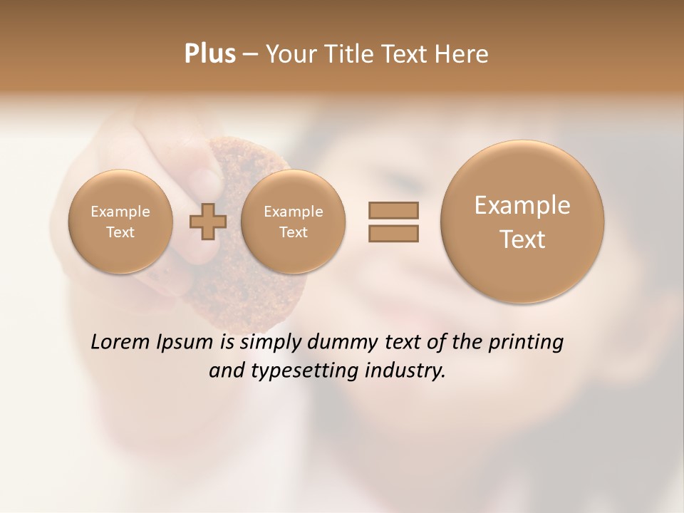 Happy Chocolate Cookie Snack PowerPoint Template