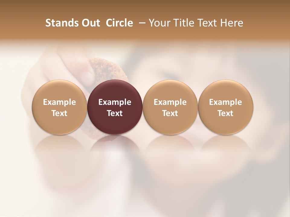 Happy Chocolate Cookie Snack PowerPoint Template