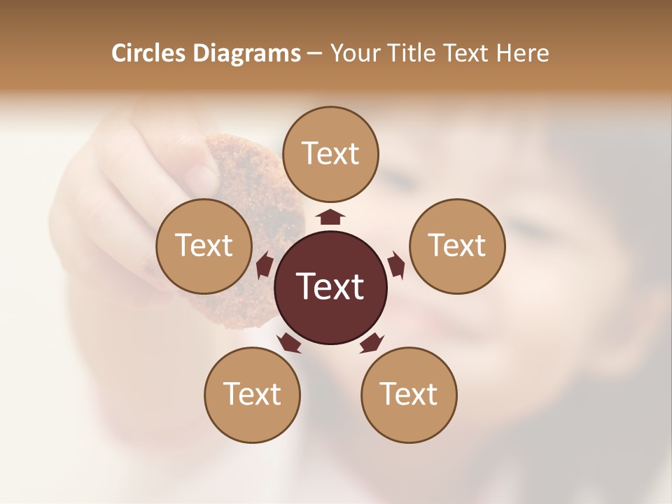 Happy Chocolate Cookie Snack PowerPoint Template