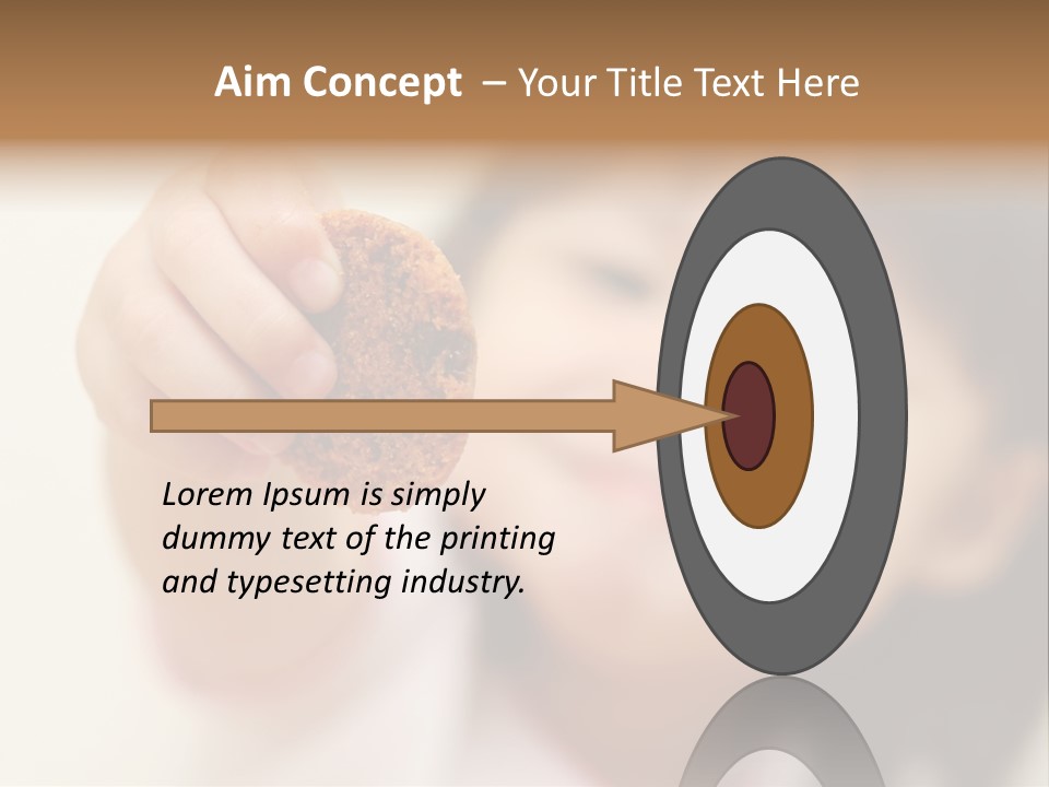 Happy Chocolate Cookie Snack PowerPoint Template