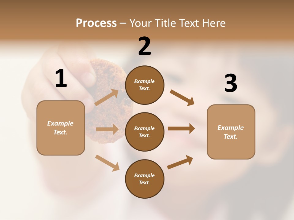 Happy Chocolate Cookie Snack PowerPoint Template