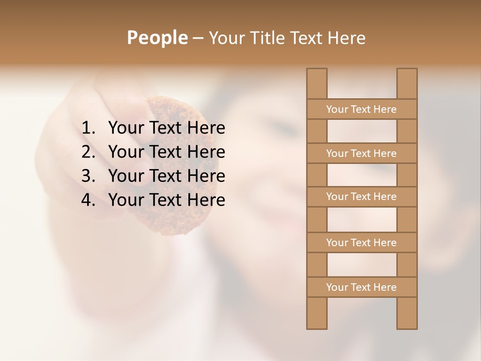 Happy Chocolate Cookie Snack PowerPoint Template