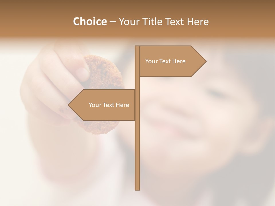 Happy Chocolate Cookie Snack PowerPoint Template