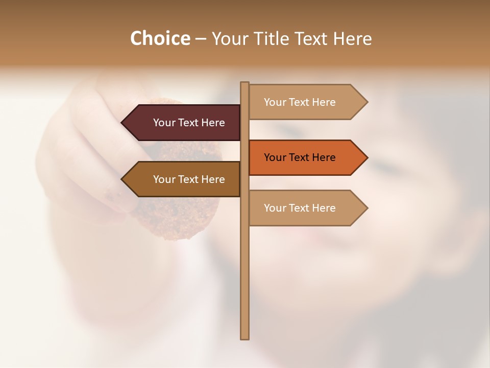Happy Chocolate Cookie Snack PowerPoint Template