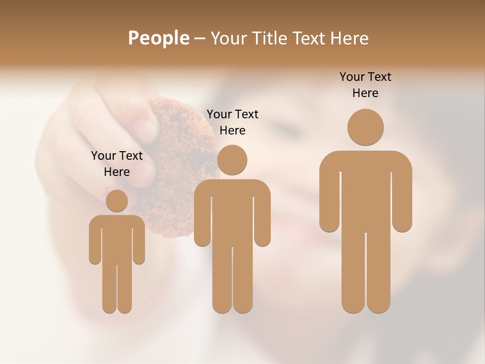 Happy Chocolate Cookie Snack PowerPoint Template