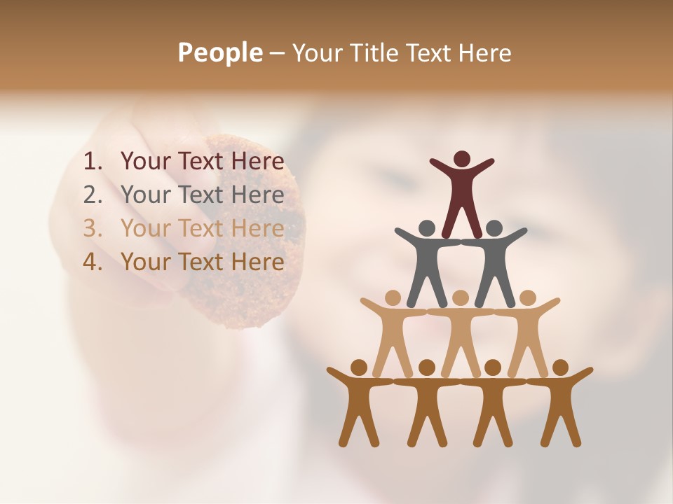 Happy Chocolate Cookie Snack PowerPoint Template