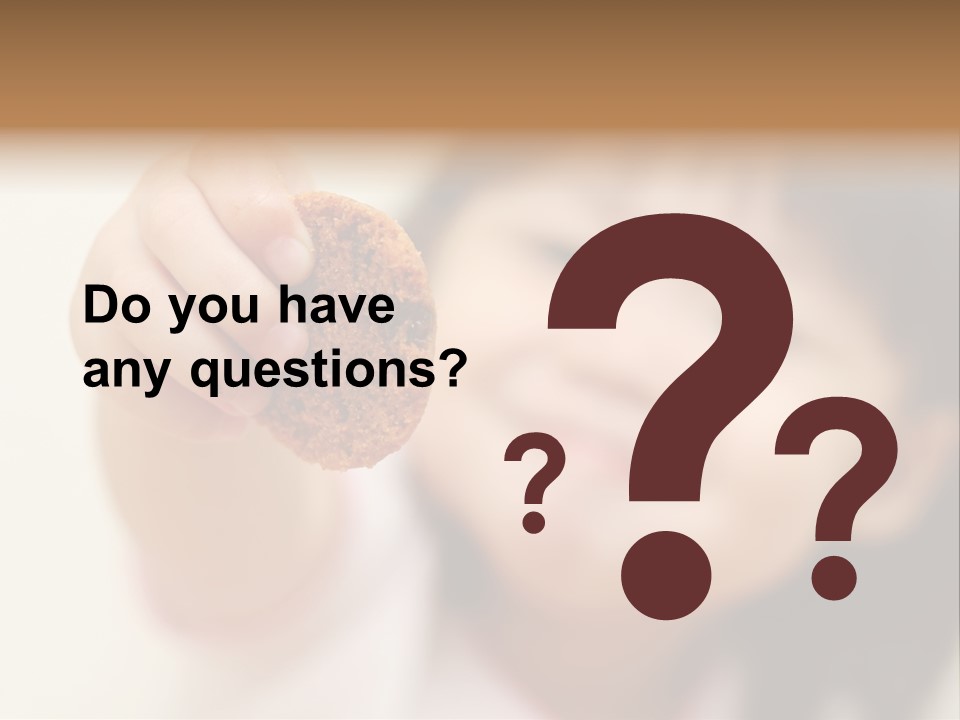 Happy Chocolate Cookie Snack PowerPoint Template