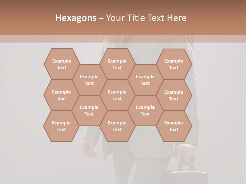 Brunette Briefcase Young PowerPoint Template