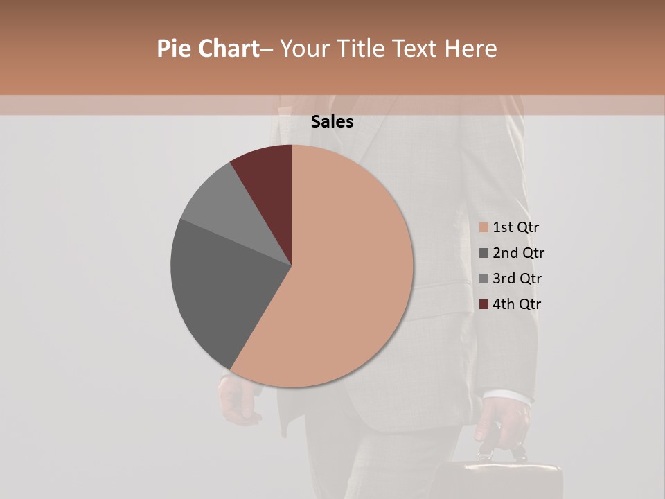 Brunette Briefcase Young PowerPoint Template