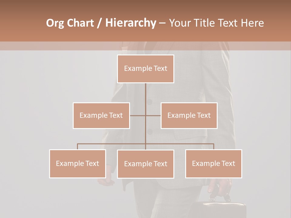 Brunette Briefcase Young PowerPoint Template