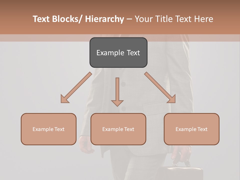 Brunette Briefcase Young PowerPoint Template