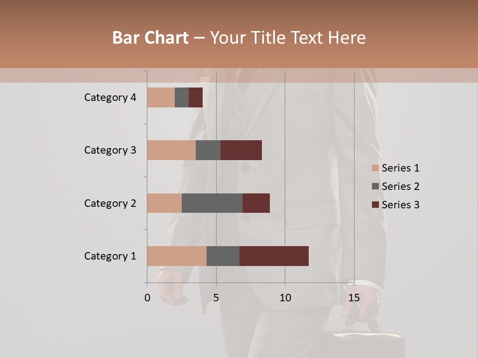 Brunette Briefcase Young PowerPoint Template