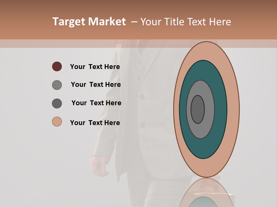 Brunette Briefcase Young PowerPoint Template