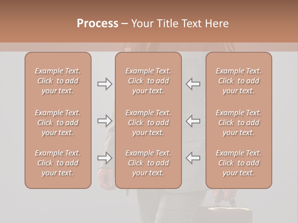 Brunette Briefcase Young PowerPoint Template