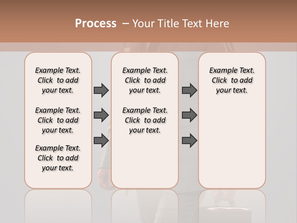 Brunette Briefcase Young PowerPoint Template