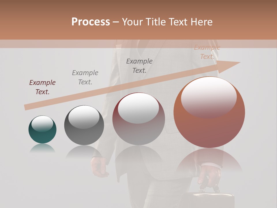 Brunette Briefcase Young PowerPoint Template