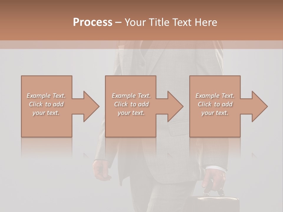 Brunette Briefcase Young PowerPoint Template