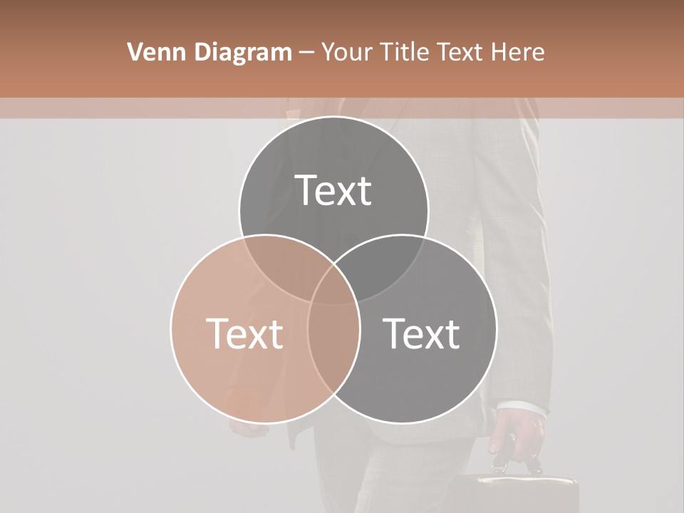 Brunette Briefcase Young PowerPoint Template