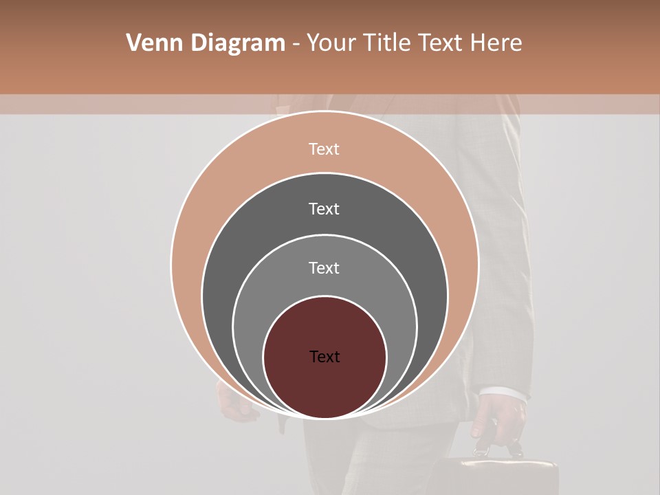 Brunette Briefcase Young PowerPoint Template