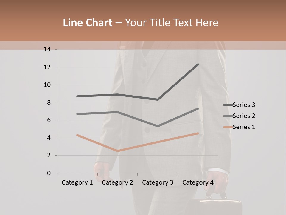 Brunette Briefcase Young PowerPoint Template