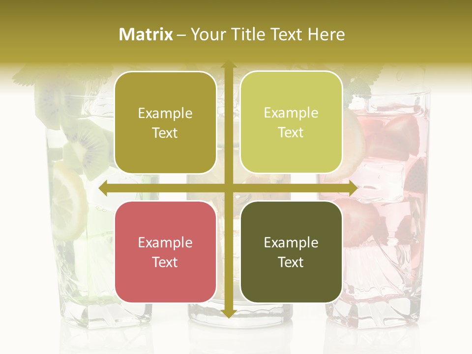 Assortment Fruit Refreshment PowerPoint Template