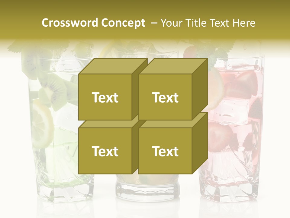 Assortment Fruit Refreshment PowerPoint Template