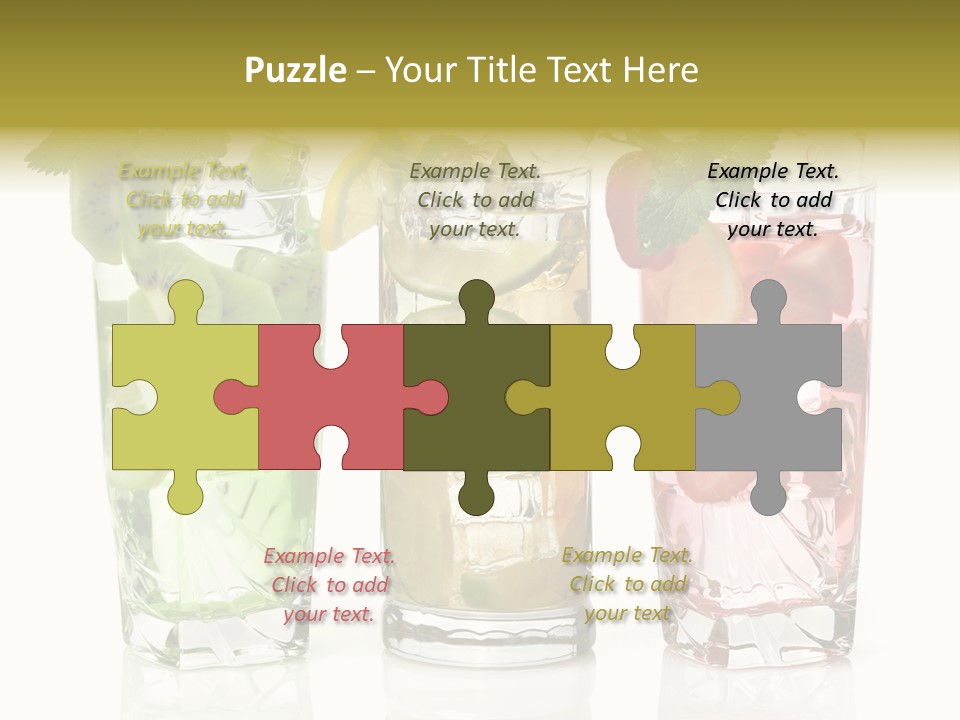 Assortment Fruit Refreshment PowerPoint Template