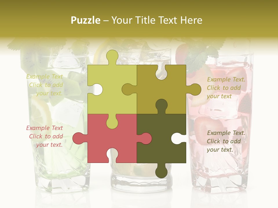 Assortment Fruit Refreshment PowerPoint Template