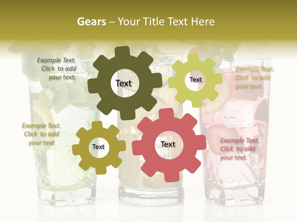 Assortment Fruit Refreshment PowerPoint Template