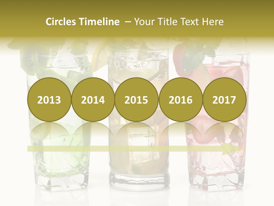 Assortment Fruit Refreshment PowerPoint Template