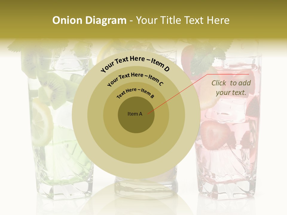 Assortment Fruit Refreshment PowerPoint Template