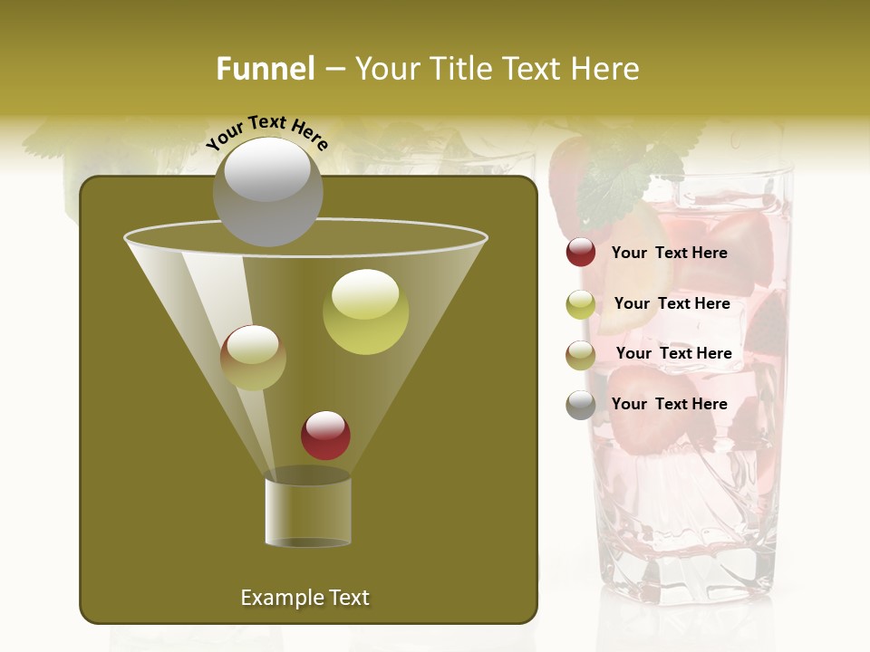 Assortment Fruit Refreshment PowerPoint Template