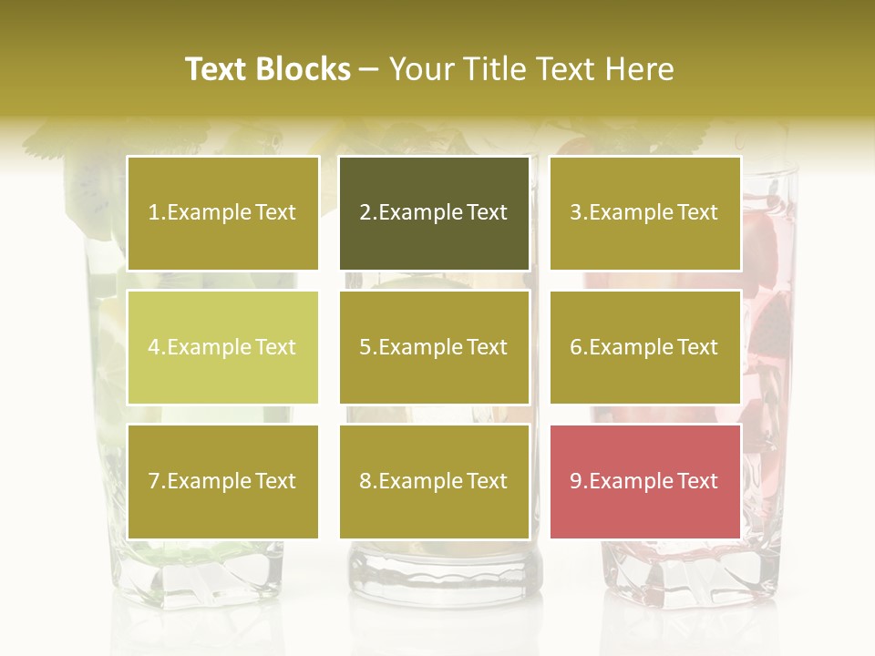 Assortment Fruit Refreshment PowerPoint Template