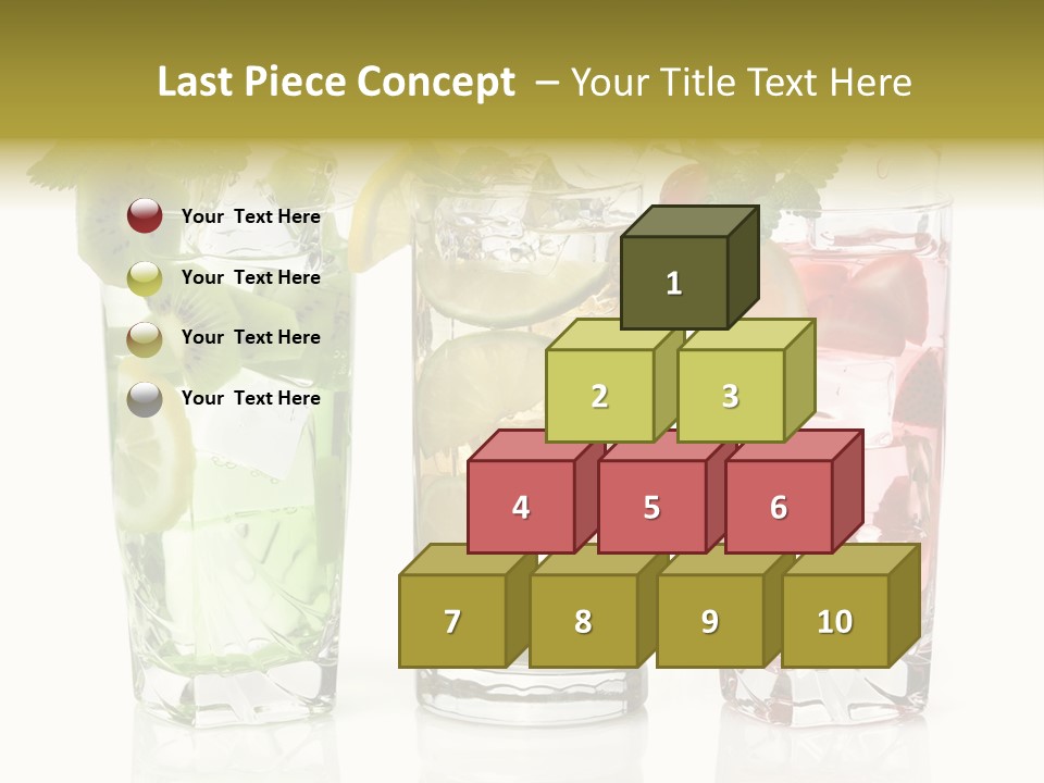 Assortment Fruit Refreshment PowerPoint Template