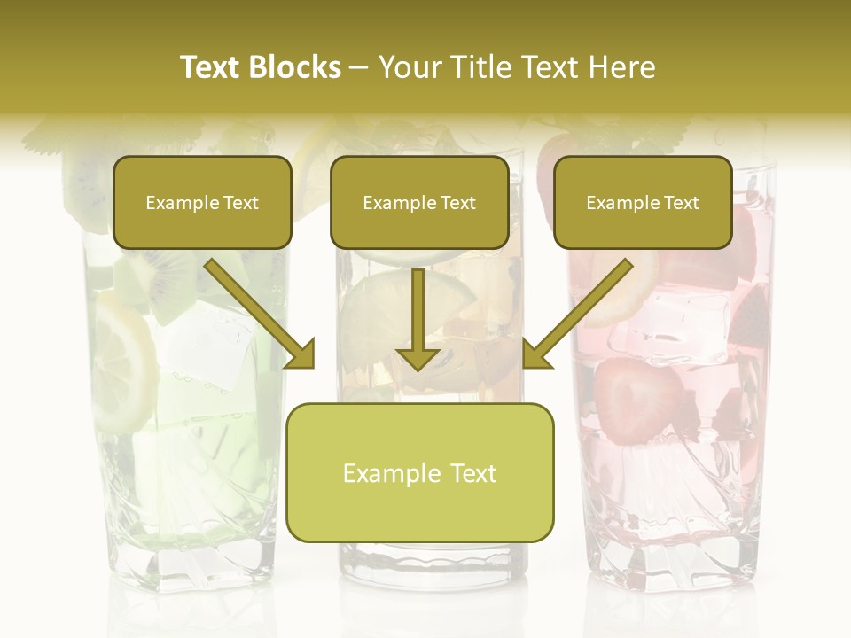 Assortment Fruit Refreshment PowerPoint Template