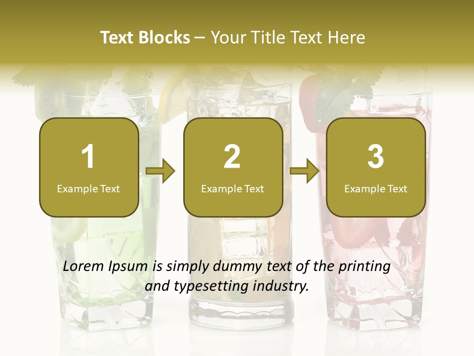 Assortment Fruit Refreshment PowerPoint Template
