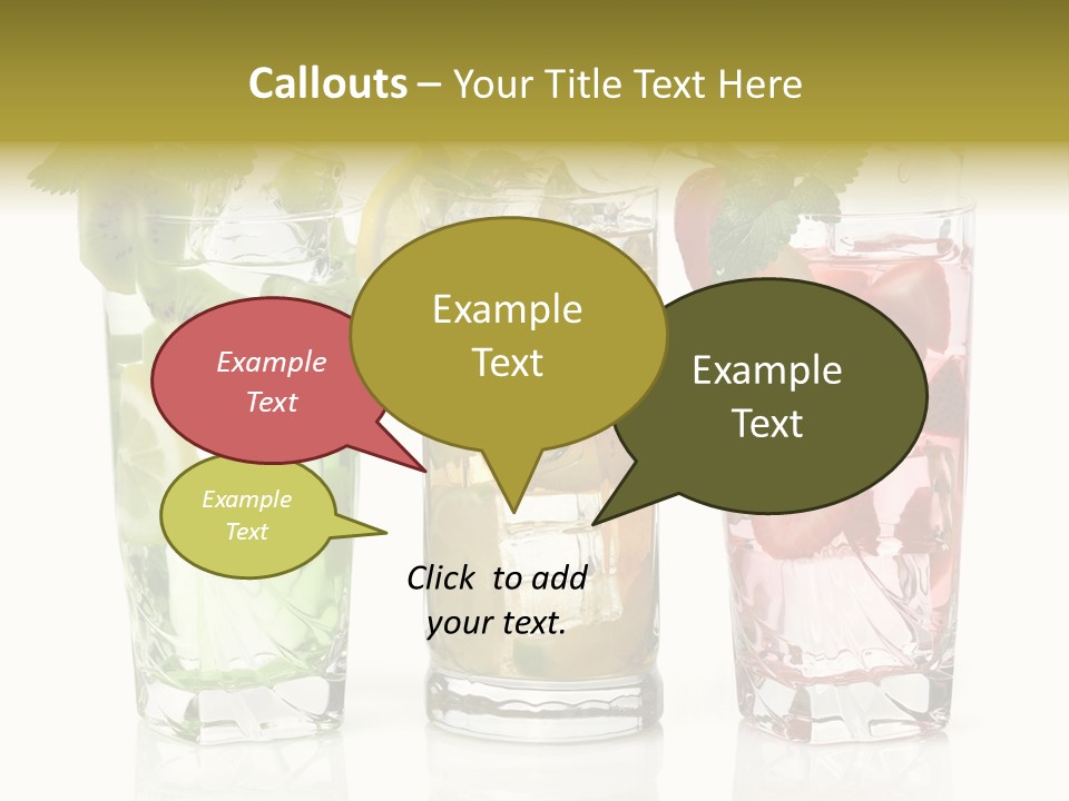 Assortment Fruit Refreshment PowerPoint Template