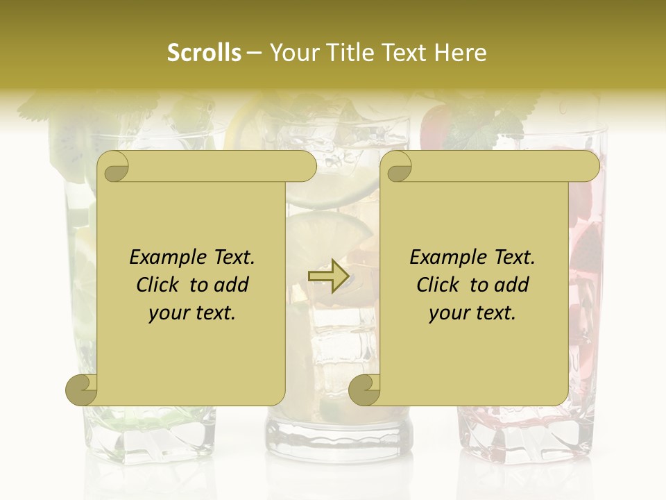 Assortment Fruit Refreshment PowerPoint Template