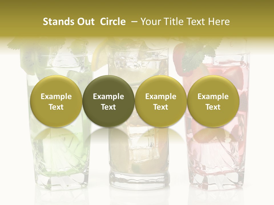 Assortment Fruit Refreshment PowerPoint Template