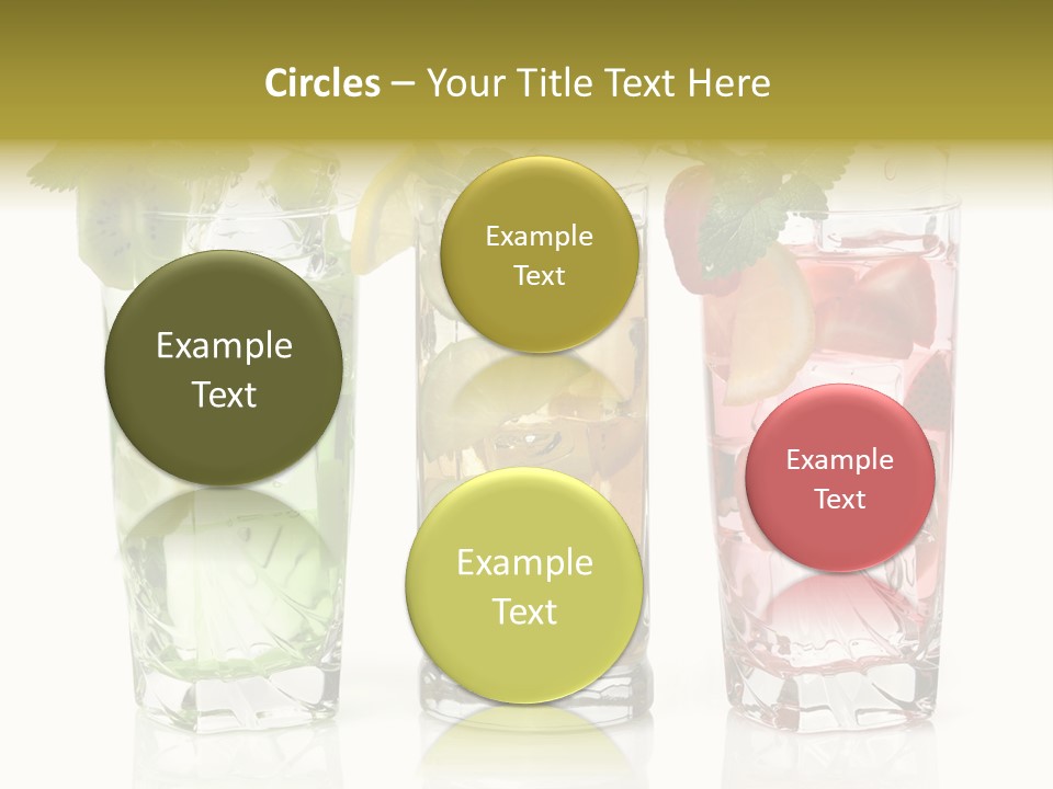 Assortment Fruit Refreshment PowerPoint Template