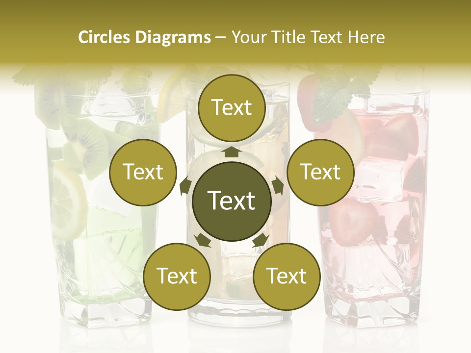 Assortment Fruit Refreshment PowerPoint Template