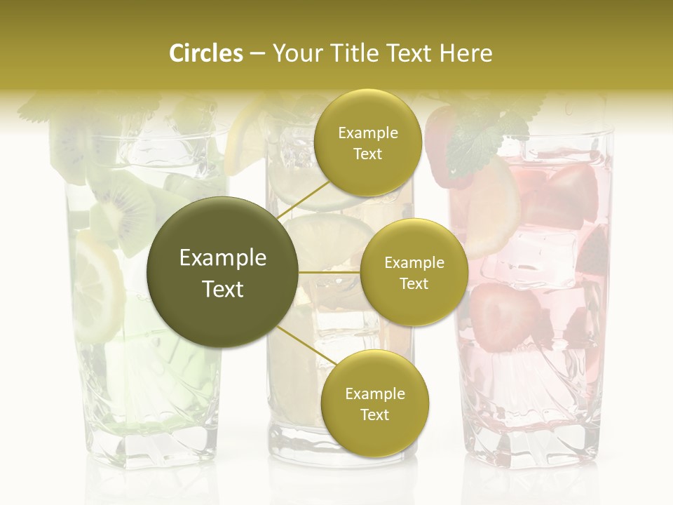 Assortment Fruit Refreshment PowerPoint Template