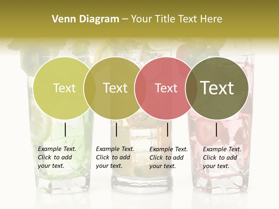 Assortment Fruit Refreshment PowerPoint Template