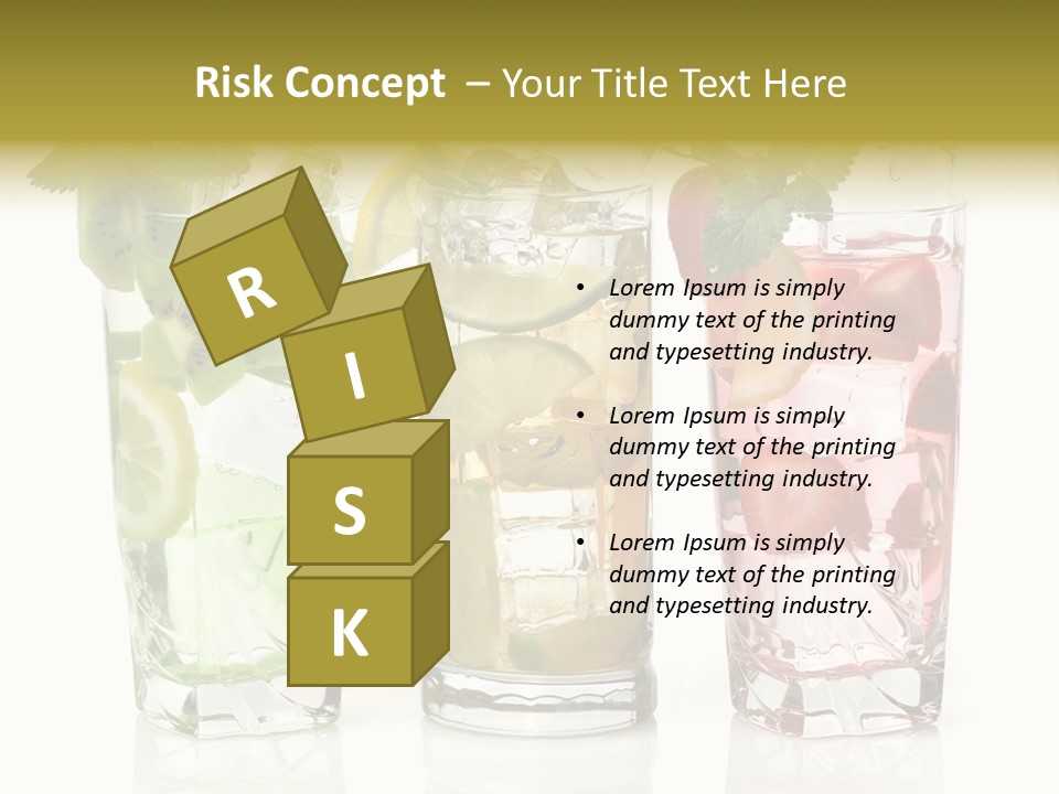 Assortment Fruit Refreshment PowerPoint Template