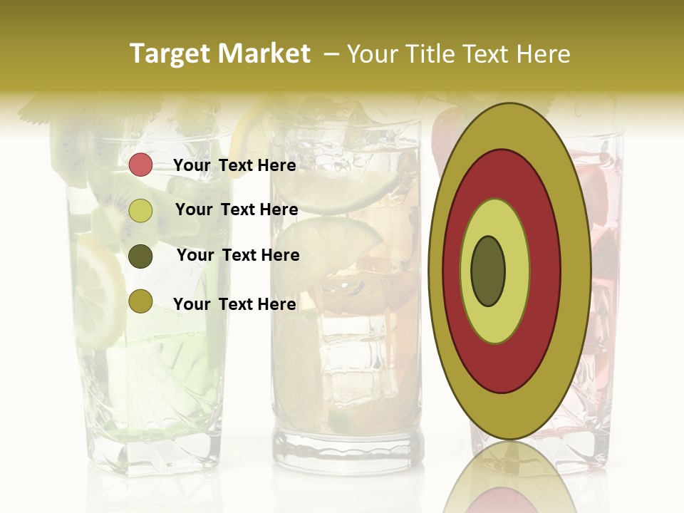 Assortment Fruit Refreshment PowerPoint Template