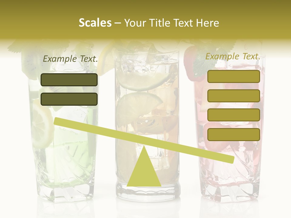 Assortment Fruit Refreshment PowerPoint Template