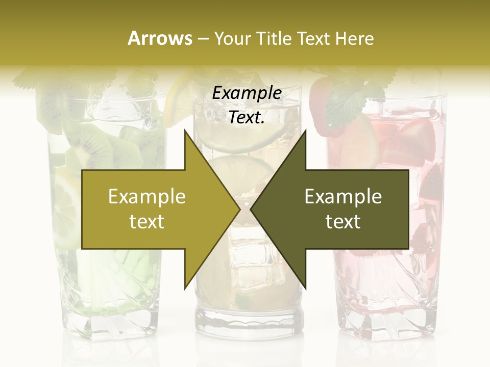 Assortment Fruit Refreshment PowerPoint Template