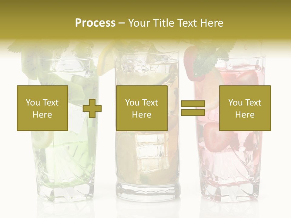 Assortment Fruit Refreshment PowerPoint Template