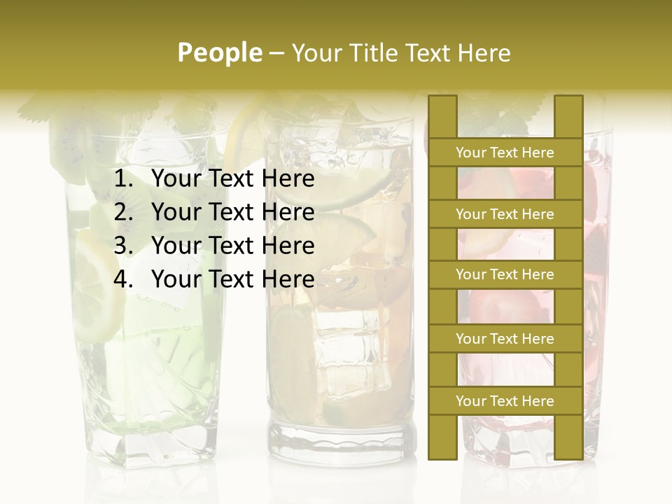 Assortment Fruit Refreshment PowerPoint Template