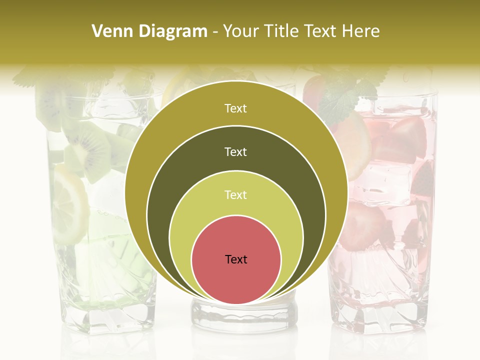 Assortment Fruit Refreshment PowerPoint Template